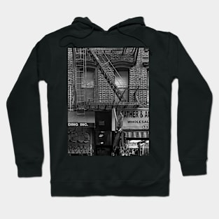 Lower Manhattan Street Building NYC Hoodie